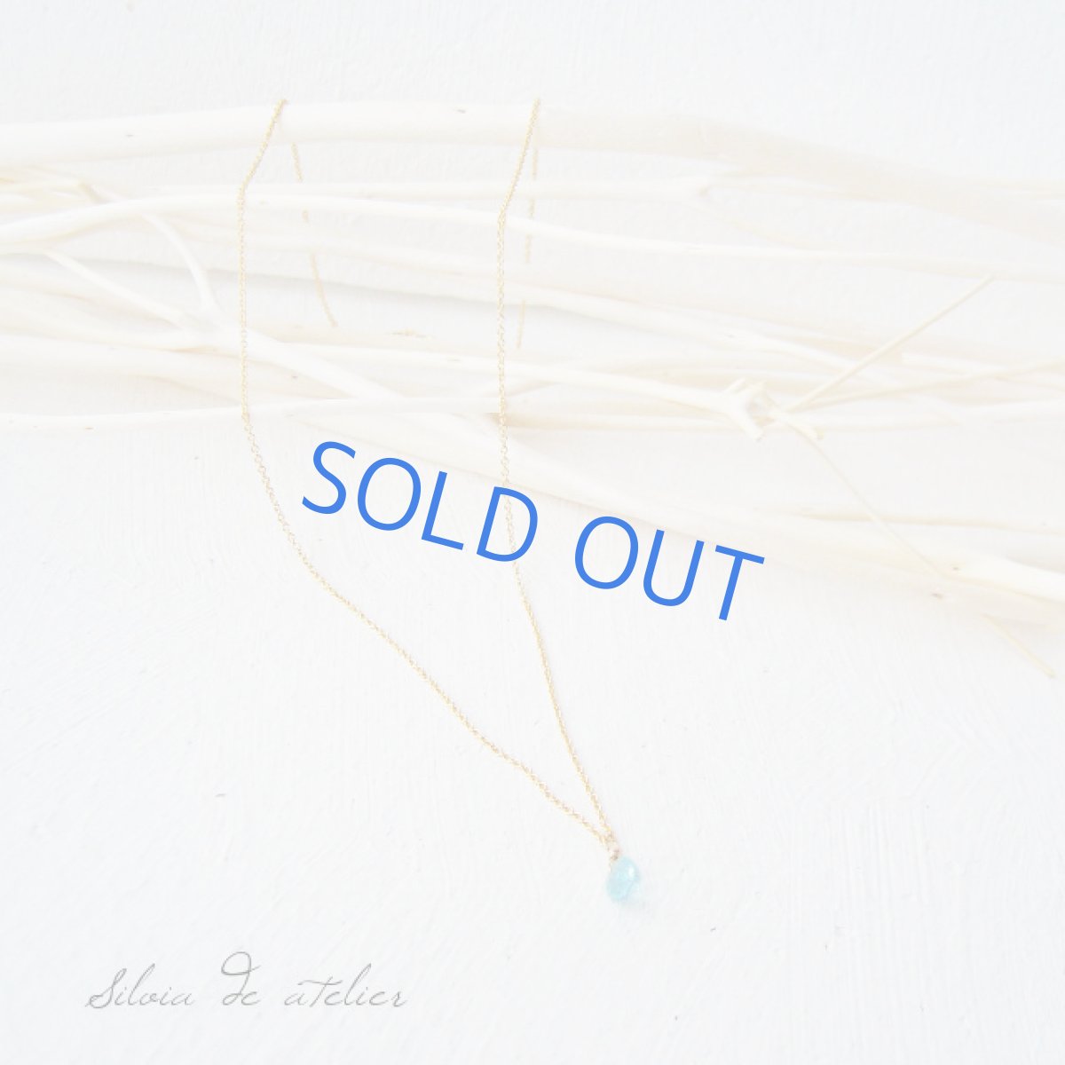 画像4: プチ ブルーアパタイト ラウンドジェム 14kgfネックレス (4)