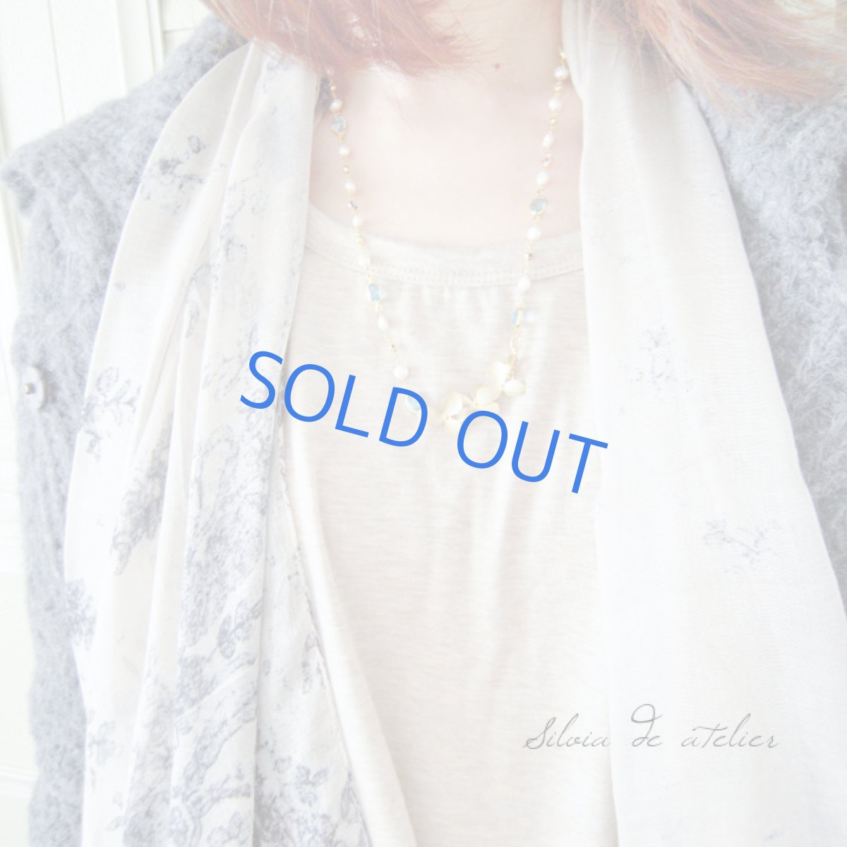 画像2: ３ＷＡＹ　ゴールドスワロフスキー　フラワーパーツネックレス (2)