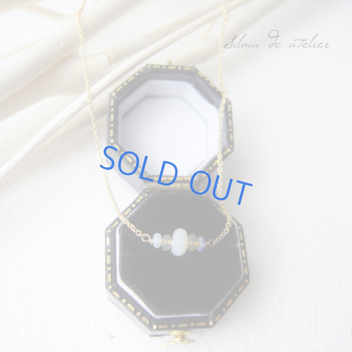 画像4: エチオピア産 プレシャスオパール×イエローオパール ライン 14kgfネックレス (4)