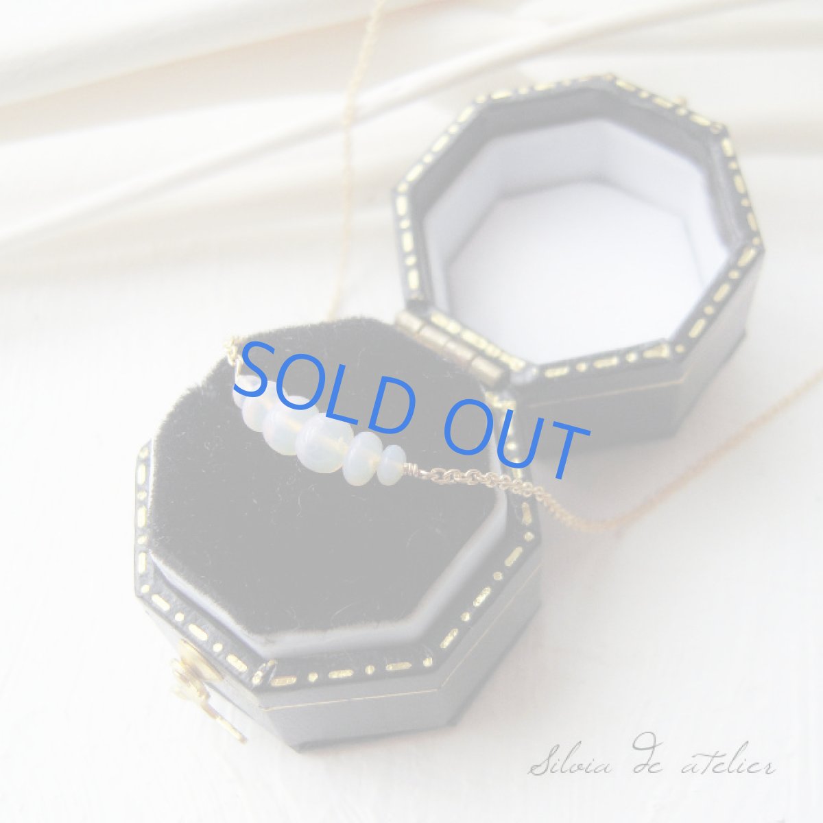 画像2: エチオピア産 プレシャスオパール ライン 14kgfネックレス (2)