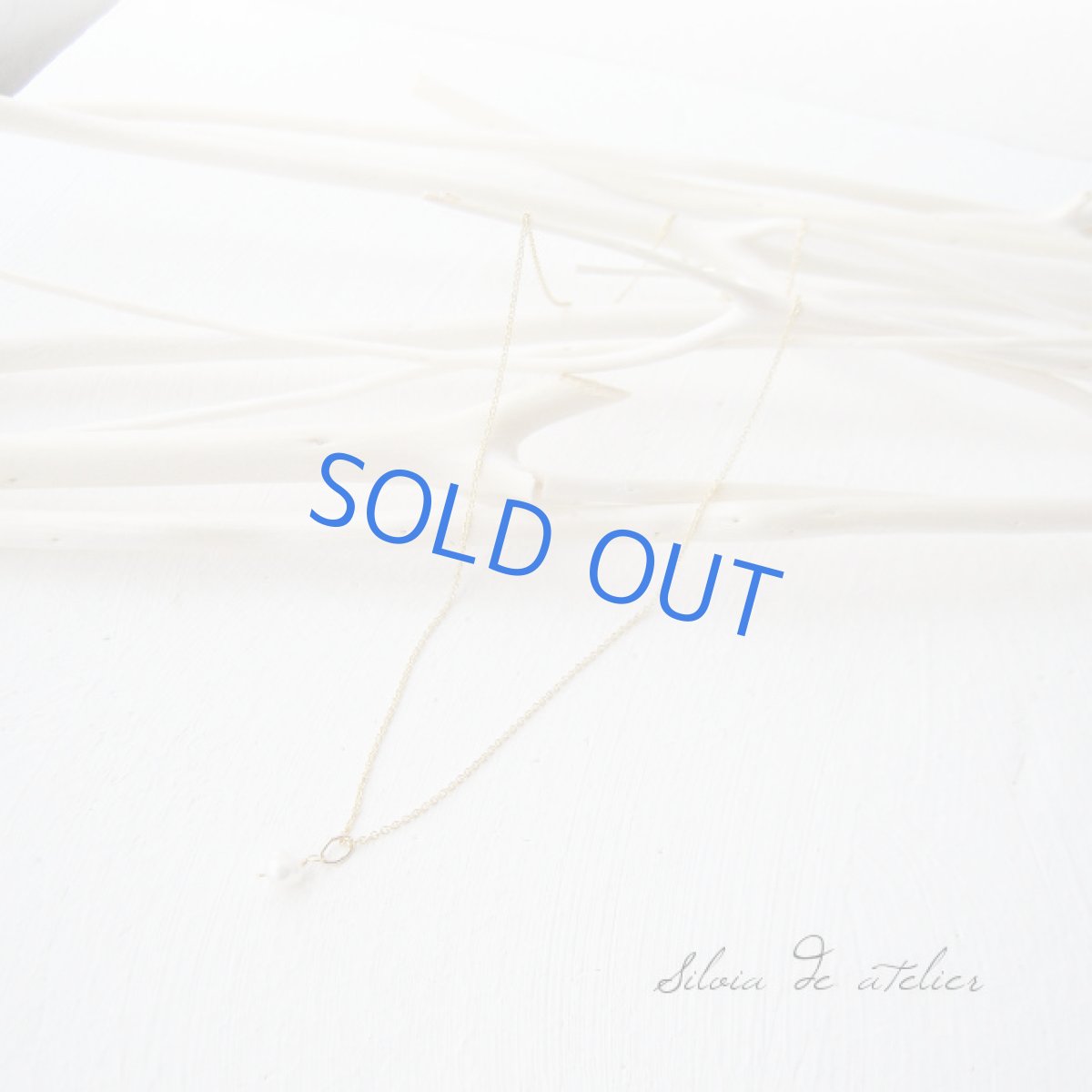 画像4: グリーンクォーツキャッツアイ×淡水パールチャーム 14kgfネックレス (4)