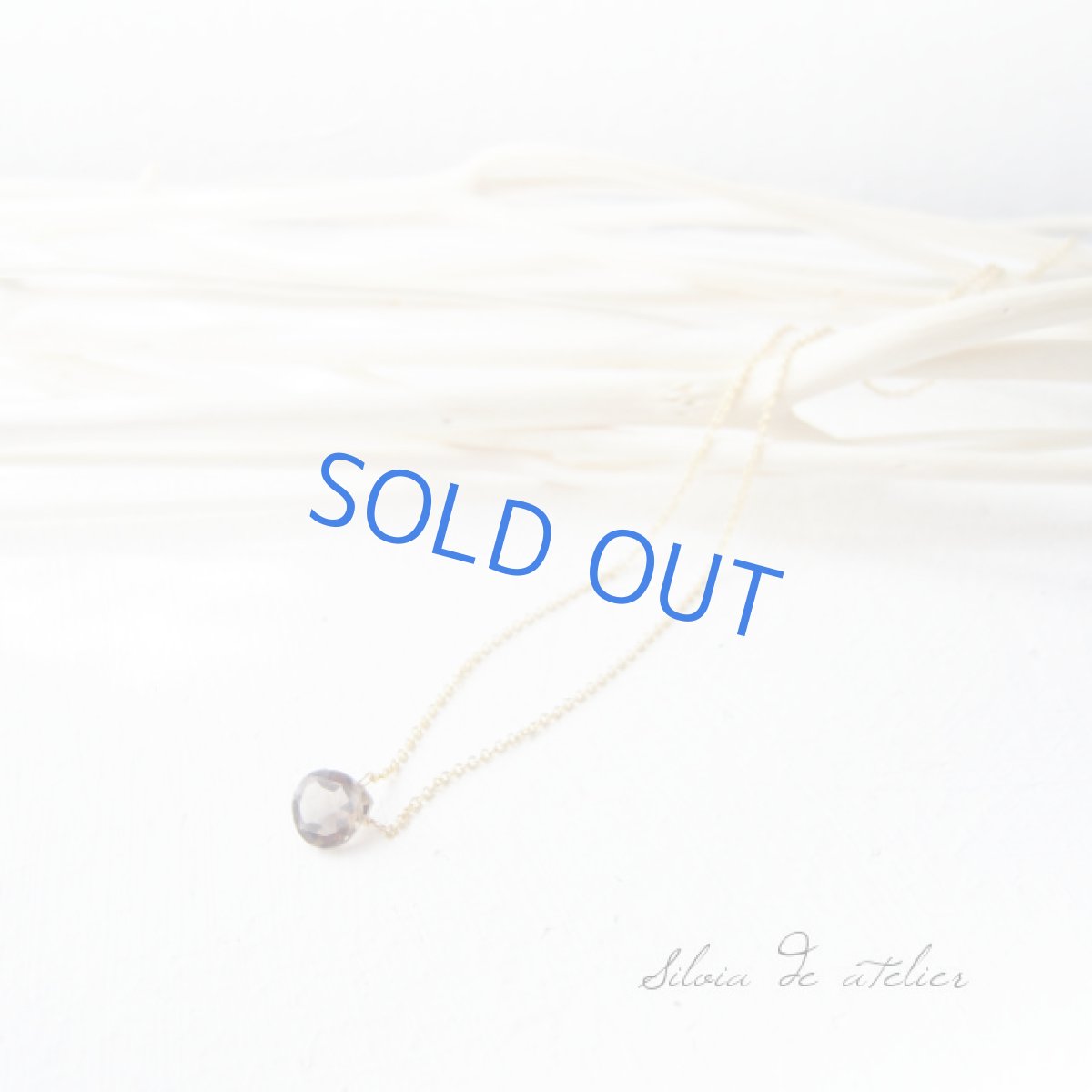 画像5: スモーキークォーツ マロンジェムカット 14kgfネックレス (5)