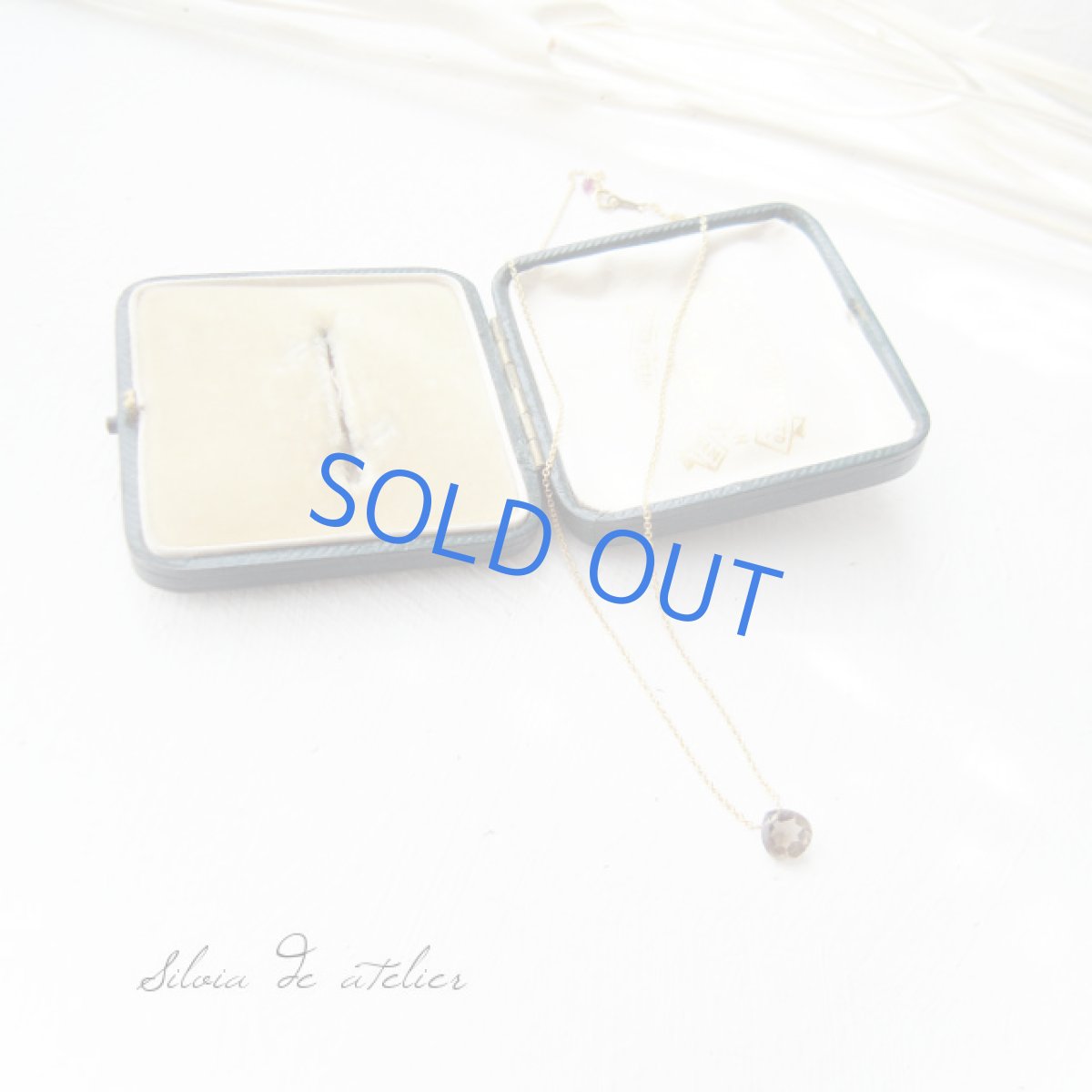 画像2: スモーキークォーツ マロンジェムカット 14kgfネックレス (2)