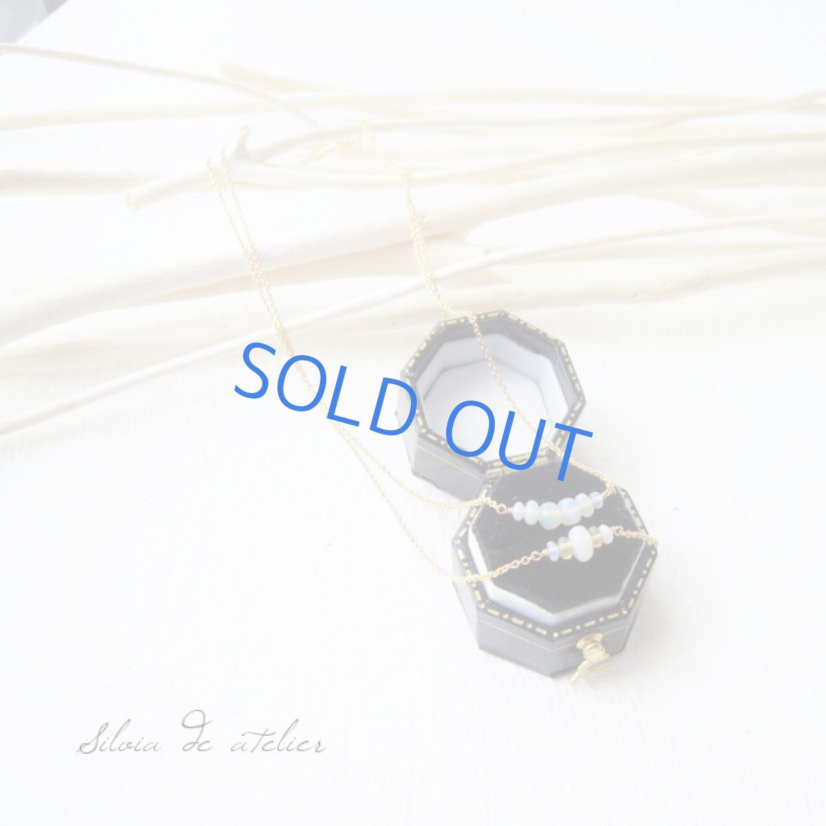 画像4: エチオピア産 プレシャスオパール ライン 14kgfネックレス (4)