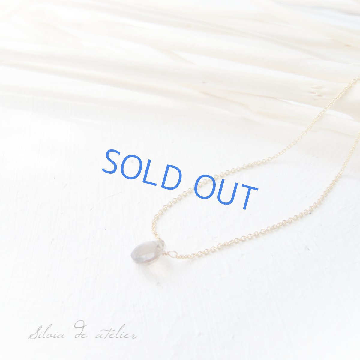 画像4: スモーキークォーツ マロンジェムカット 14kgfネックレス (4)