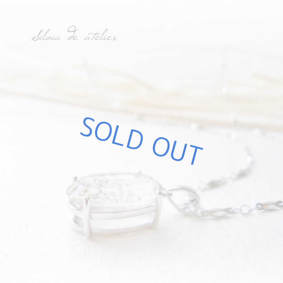 画像2: 【shida no ha】AAAデンドリティッククォーツ　シルバーネックレス (2)