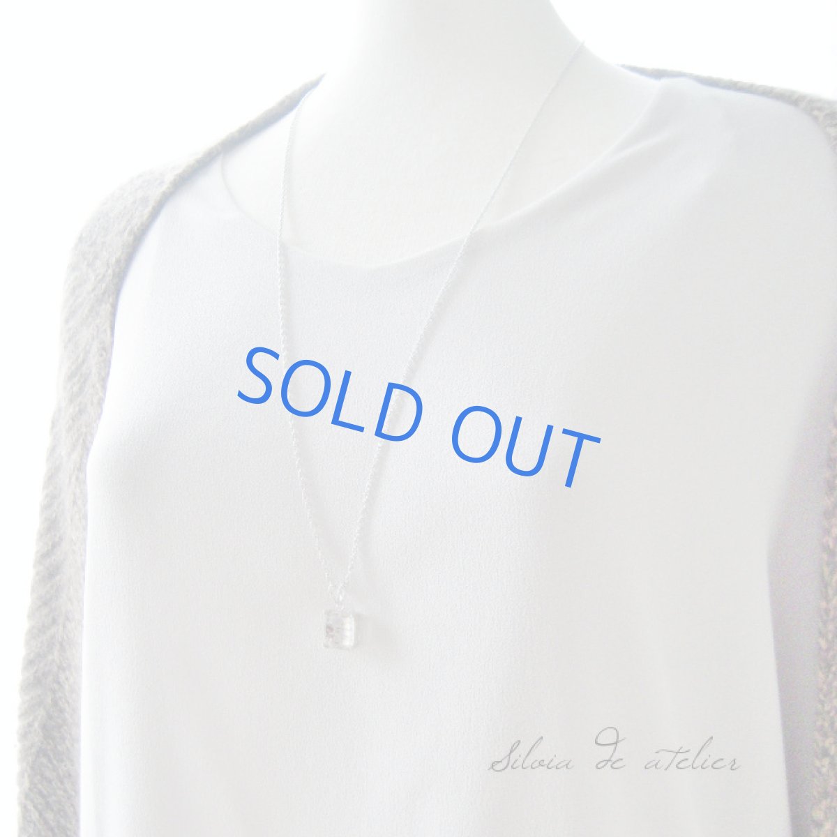 画像4: 【letter】AAAデンドリティッククォーツ シルバーネックレス (4)