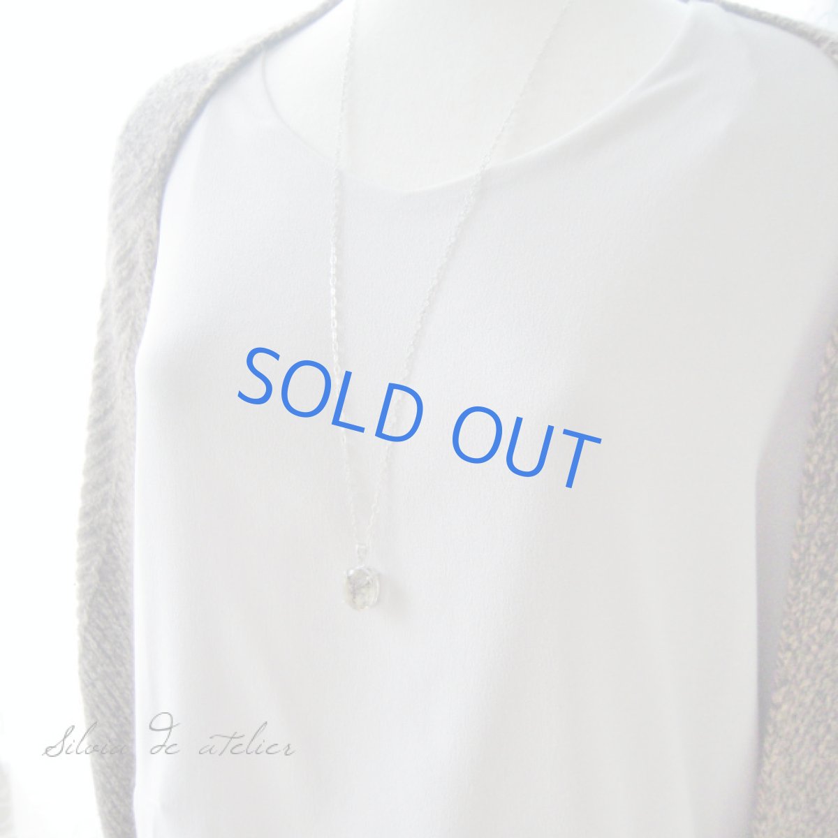 画像4: 【yellow-tree】AAAデンドリティッククォーツ シルバーネックレス (4)