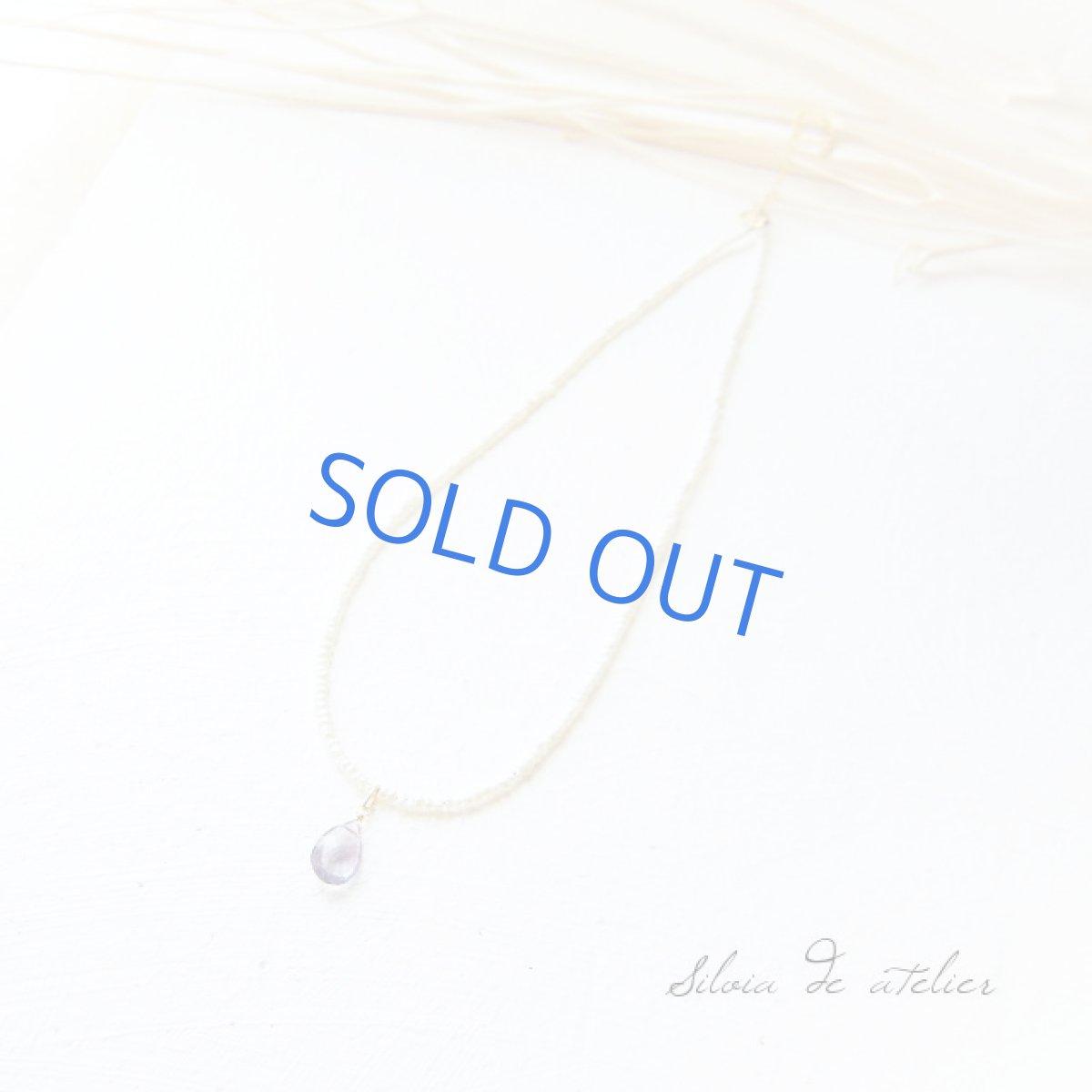 画像3: 宝石質フローライトペアシェイプ ケシパールショートネックレス (3)