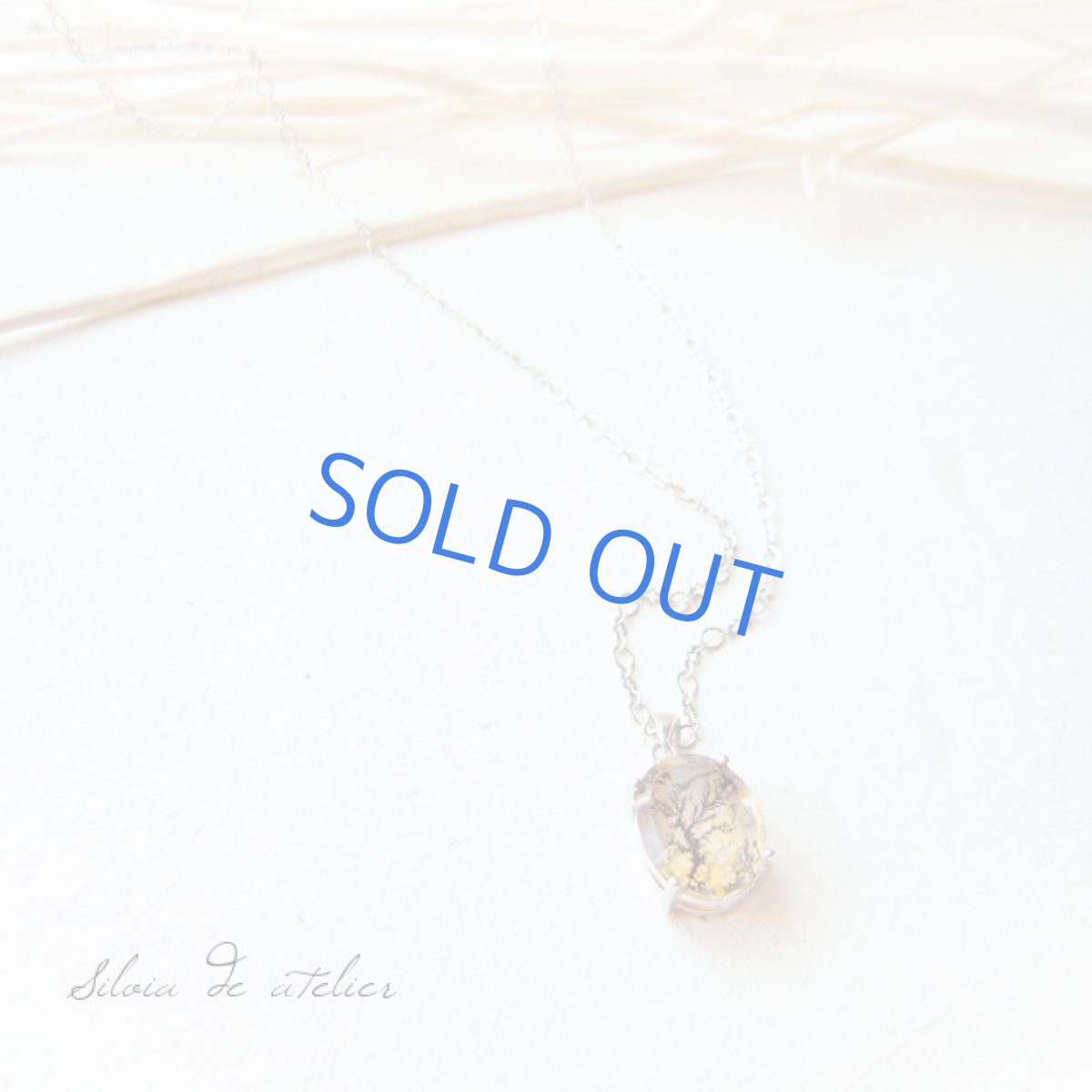 画像2: 【yellow-tree】AAAデンドリティッククォーツ シルバーネックレス (2)