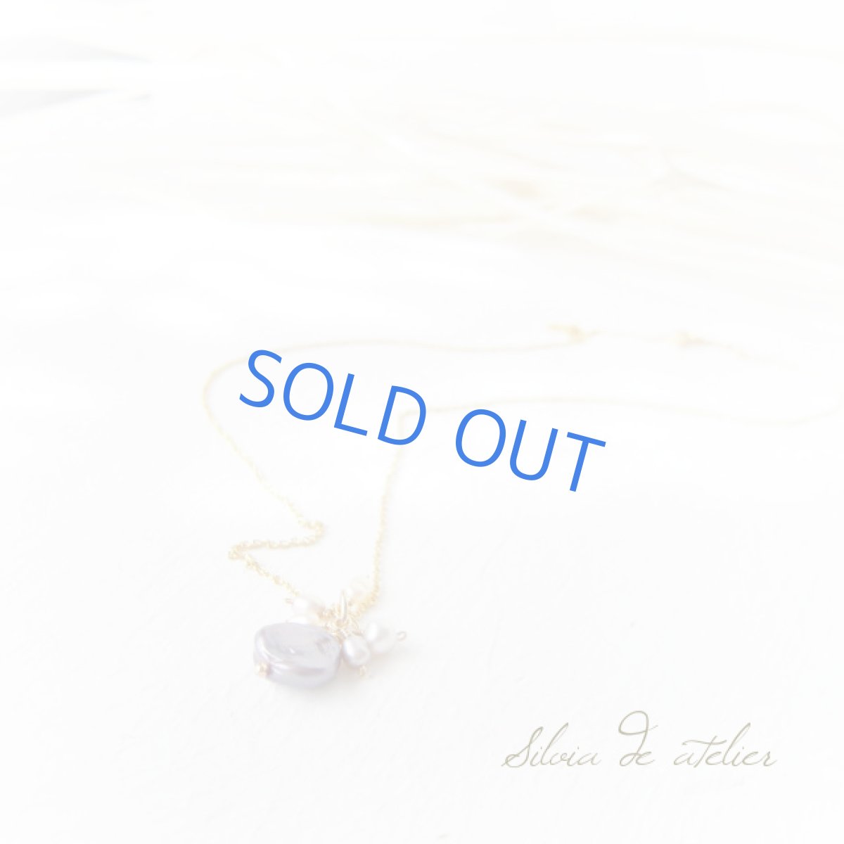 画像2: チャーム式パープルバロックパール 14kgfネックレス (2)