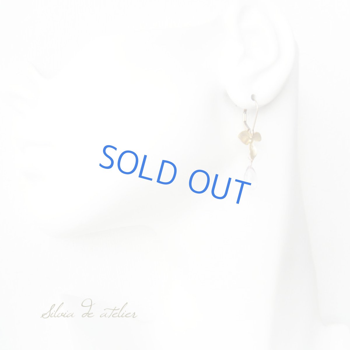 画像5: チャーム式フラワーパーツ&スムースライトアメジスト 14kgfフレンチフックピアス (5)