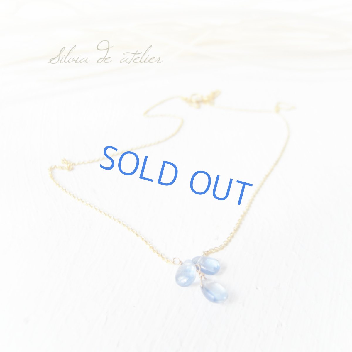 画像3: カイヤナイトペアシェイプ 14kgfネックレス (3)