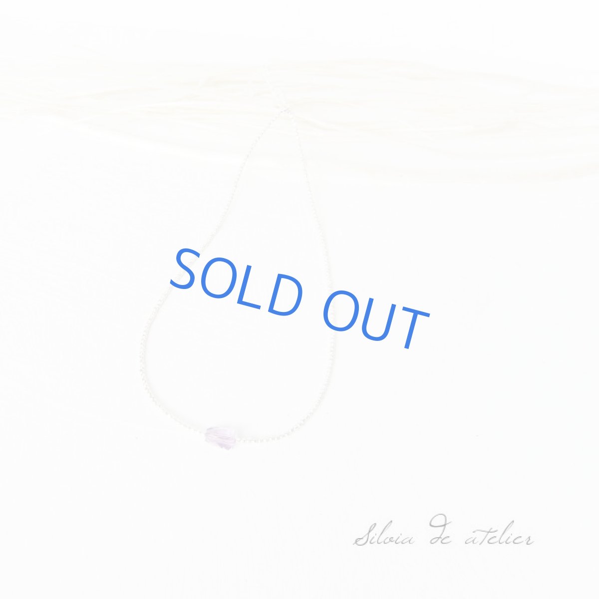 画像2: アメジストカット マットシルバーメタルビーズショートネックレス (2)