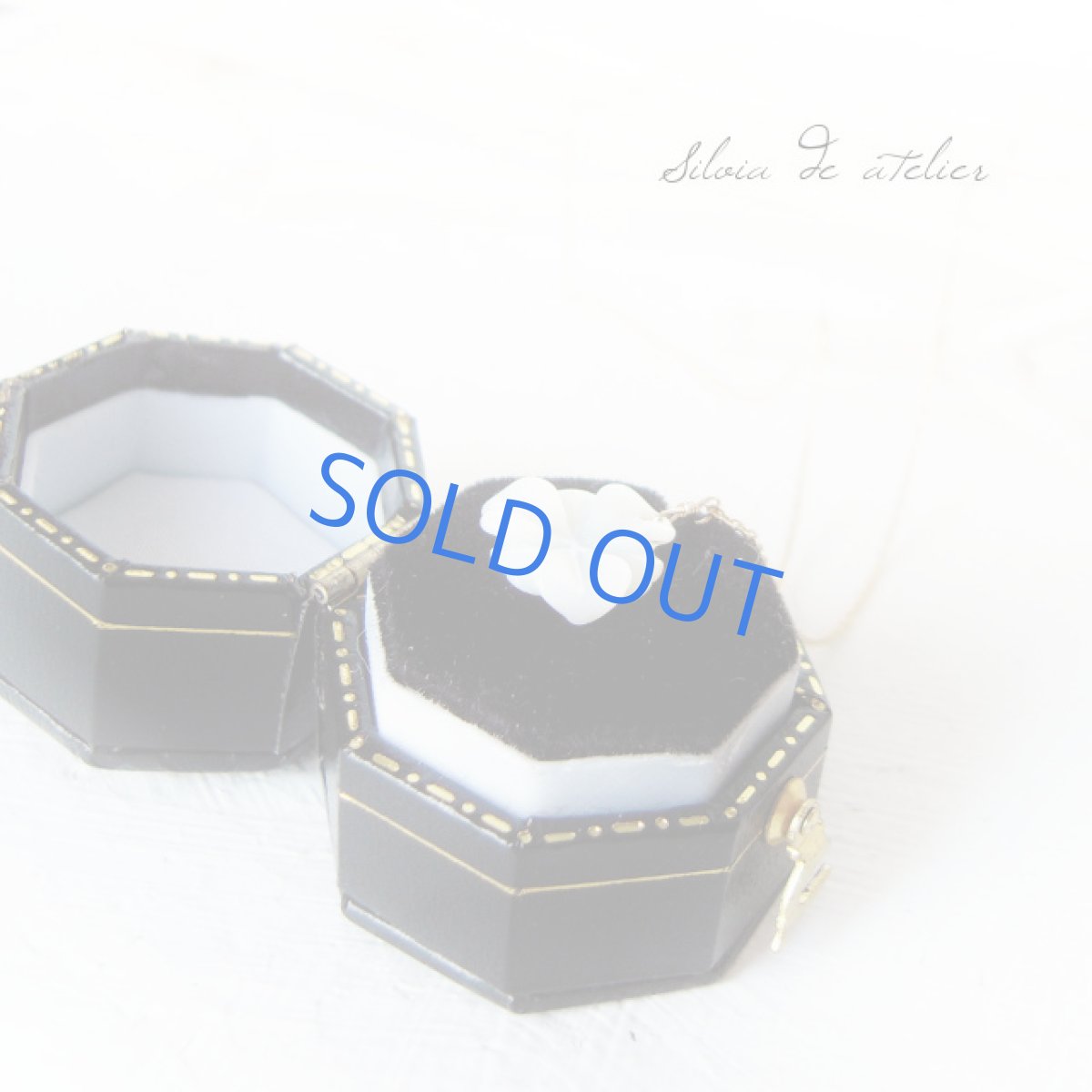 画像2: ホワイトシェルフラワー 14kgfネックレス (2)