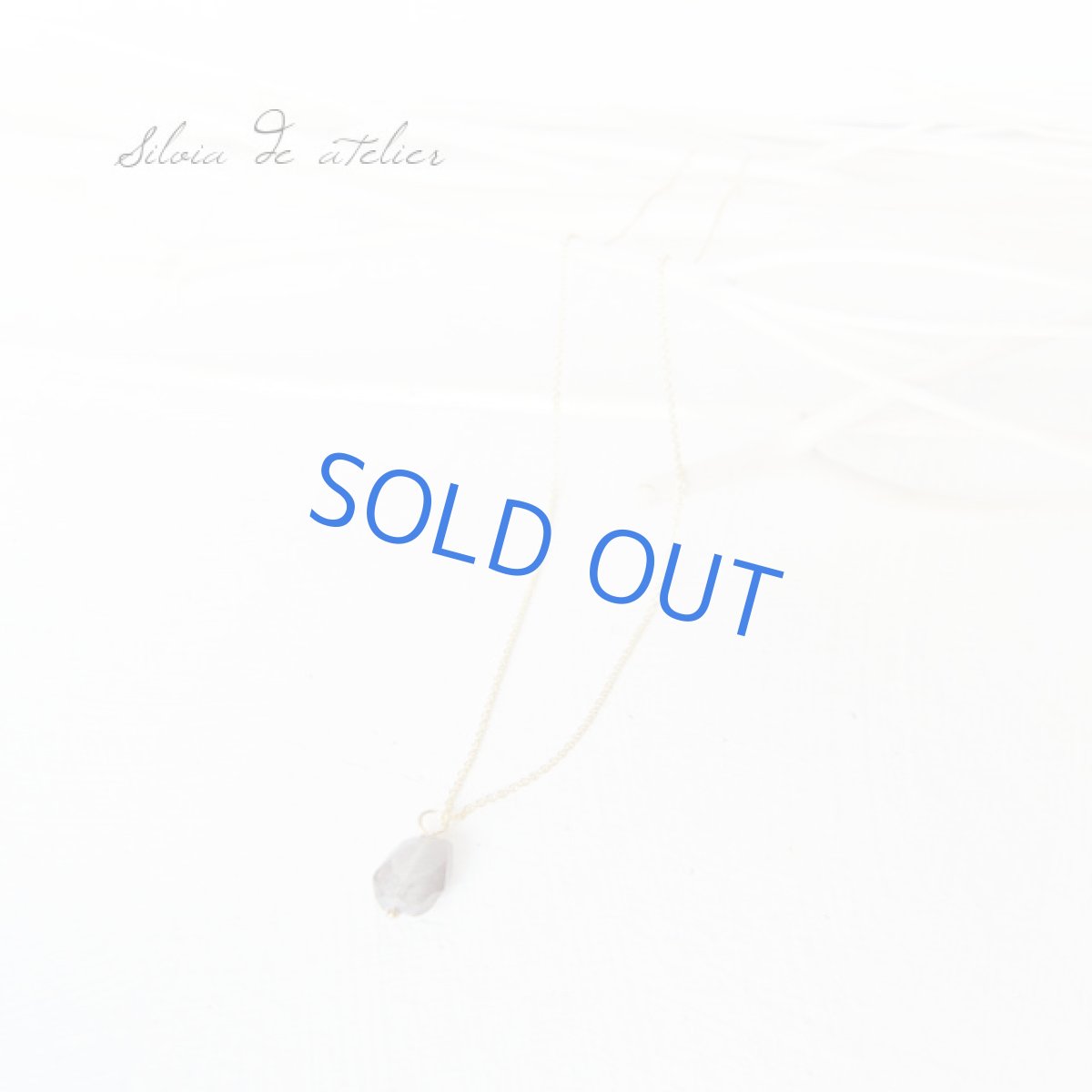 画像2: ブラックシャイン ブラックムーンストーンタンブル 14kgfネックレス(アジャスター付) (2)