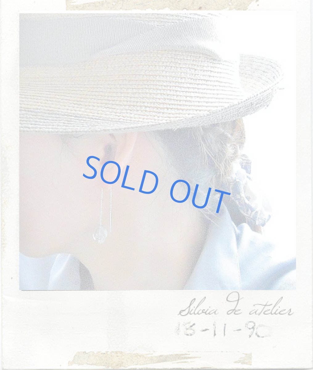 画像2: ブラックファントムクォーツタンブル silver925アメリカンピアス (2)