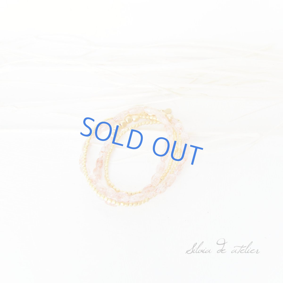 画像4: マイカサンストーンタンブル マットゴールドロングネックレス (4)