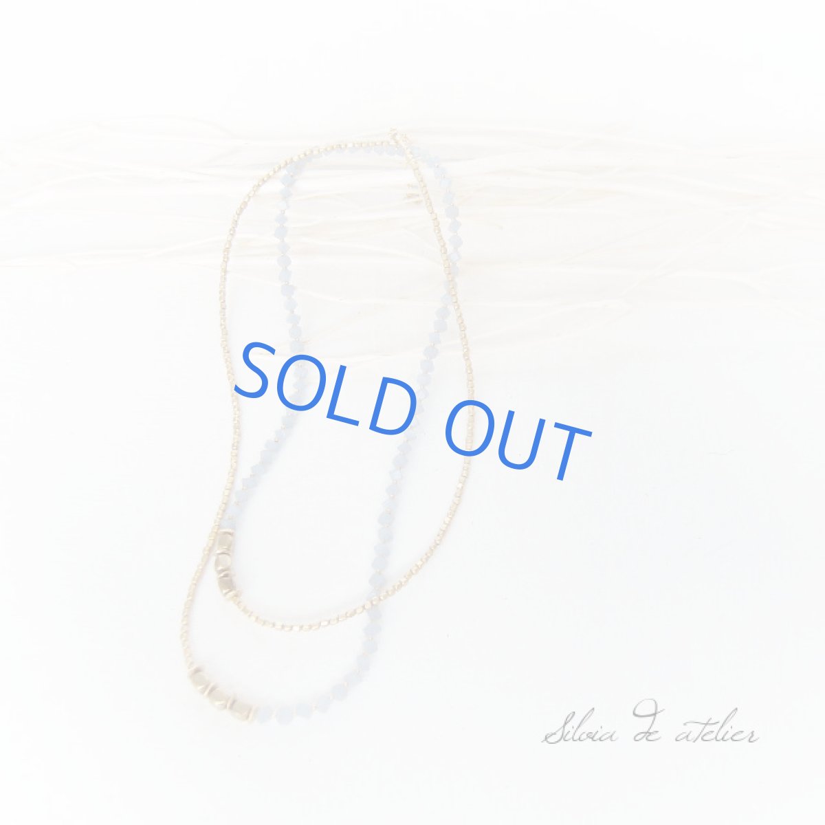 画像3: エンジェライトダイスカット　マットゴールドロングネックレス (3)