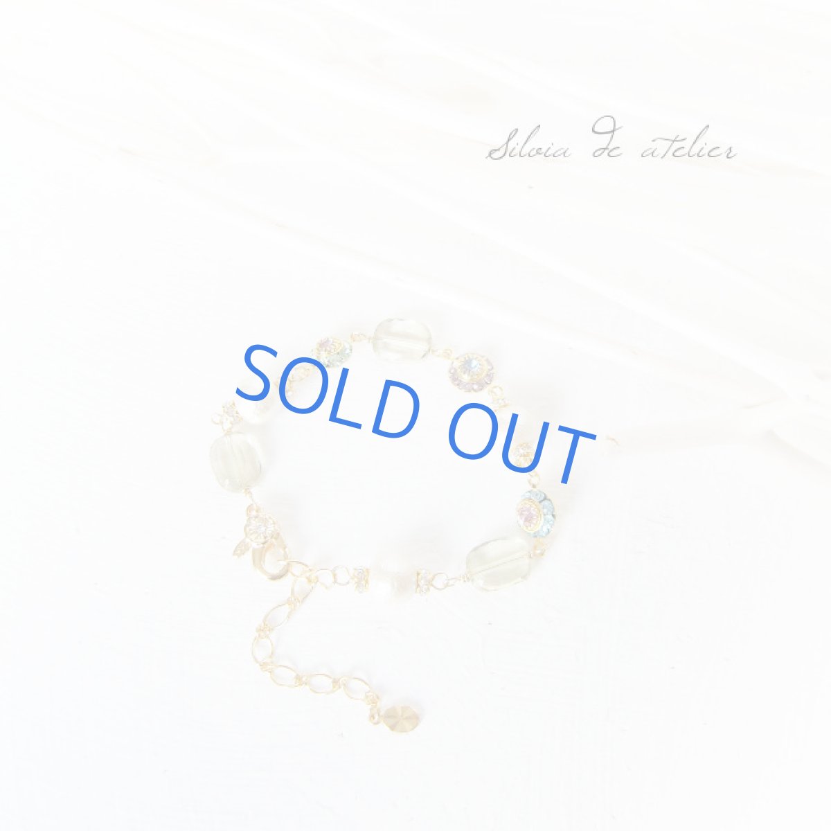 画像2: vintageスワロフスキー レモンクォーツ ブレスレット (2)