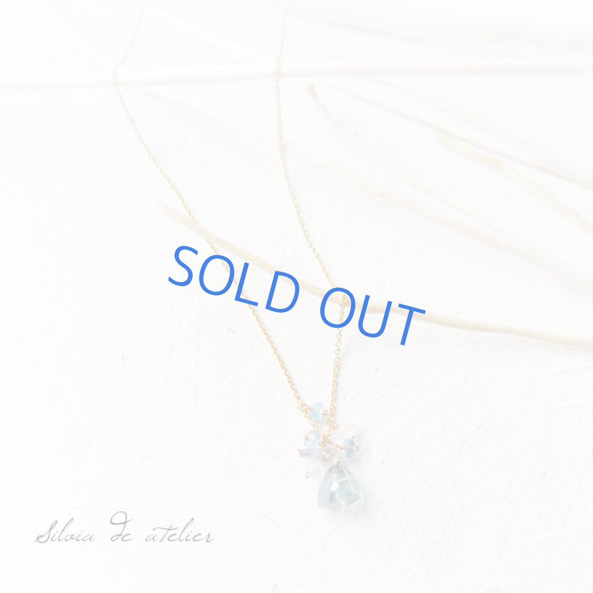 画像2: トライアングル　グリーンクォーツ　フリンジ　14kgfネックレス (2)