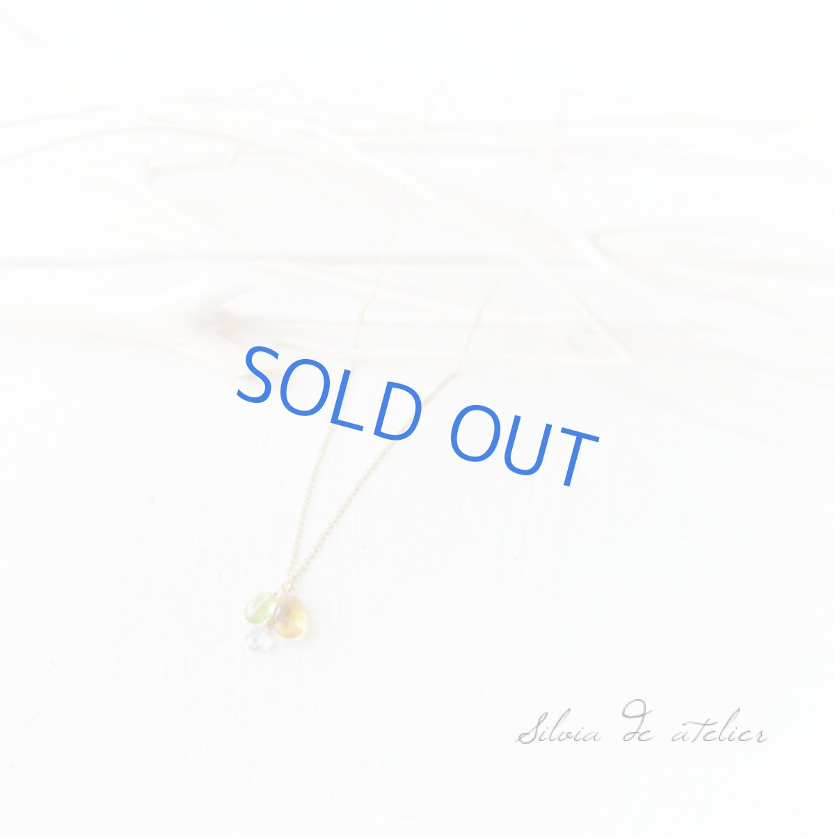 画像4: シトリン・ペリドット・アイオライト　3粒　14kgfネックレス (4)