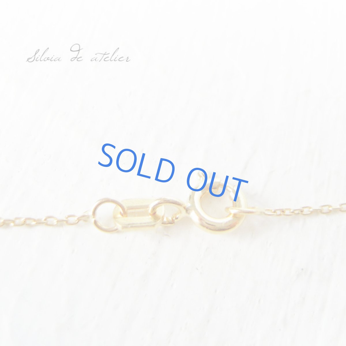 画像5: ピンククォーツ・アメジスト・グリーンサファイヤ　ライン　14kgfネックレス (5)