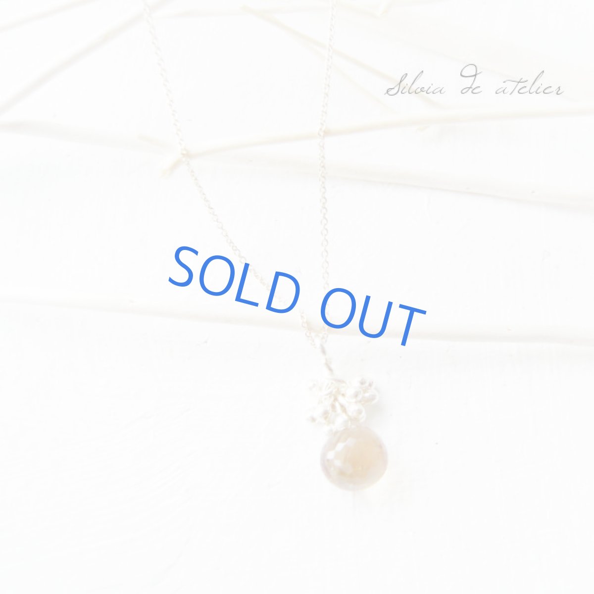 画像3: 大粒オニオンドロップ　ブランデークォーツ　silver925ネックレス (3)