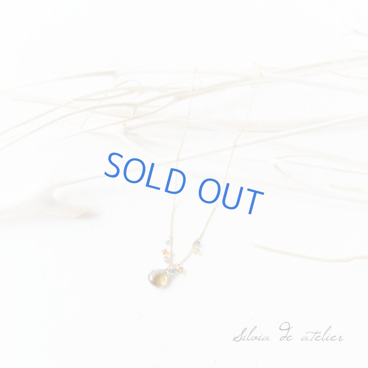 画像4: ビアクォーツ　エメラルド×サファイア×シトリン　14kgfネックレス (4)