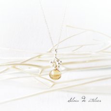 画像1: 大粒オニオンドロップ　ブランデークォーツ　silver925ネックレス (1)