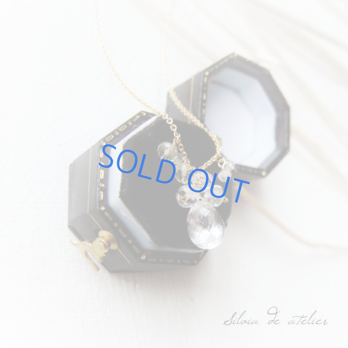 画像2: クリスタルジェム×イエローアクアマリン　14kgfネックレス (2)