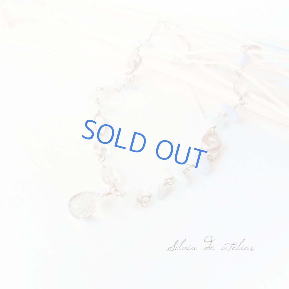 画像2: 大粒グリーンアメジスト ショートネックレス (2)