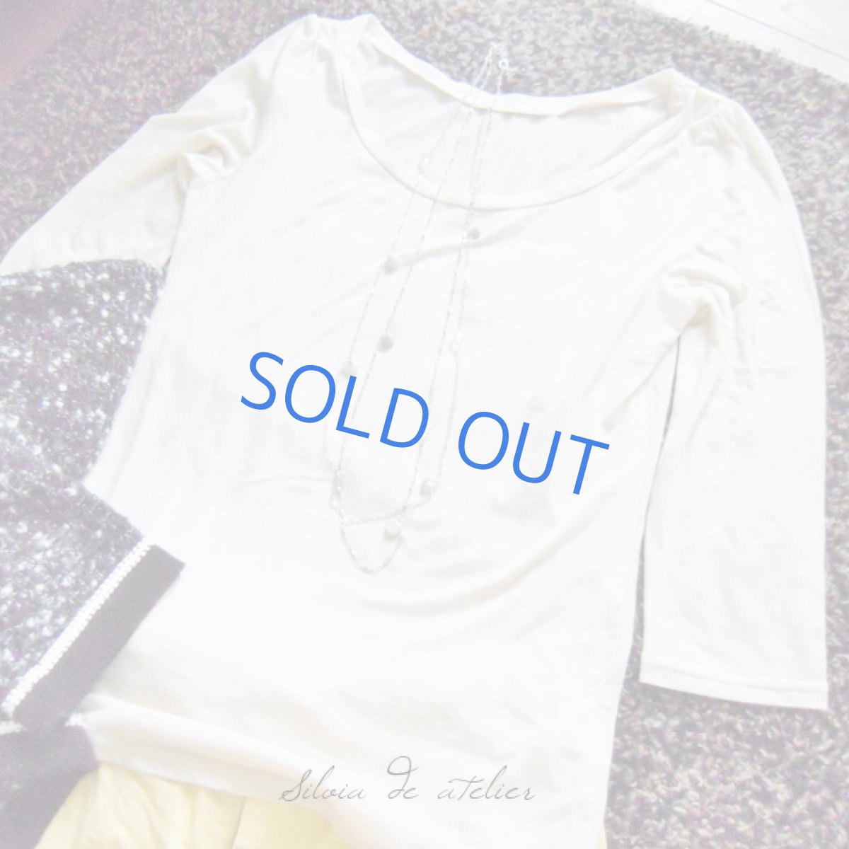 画像3: ボツワナアゲート＆クリスタル　シルバーチェーン2連ロングネックレス (3)