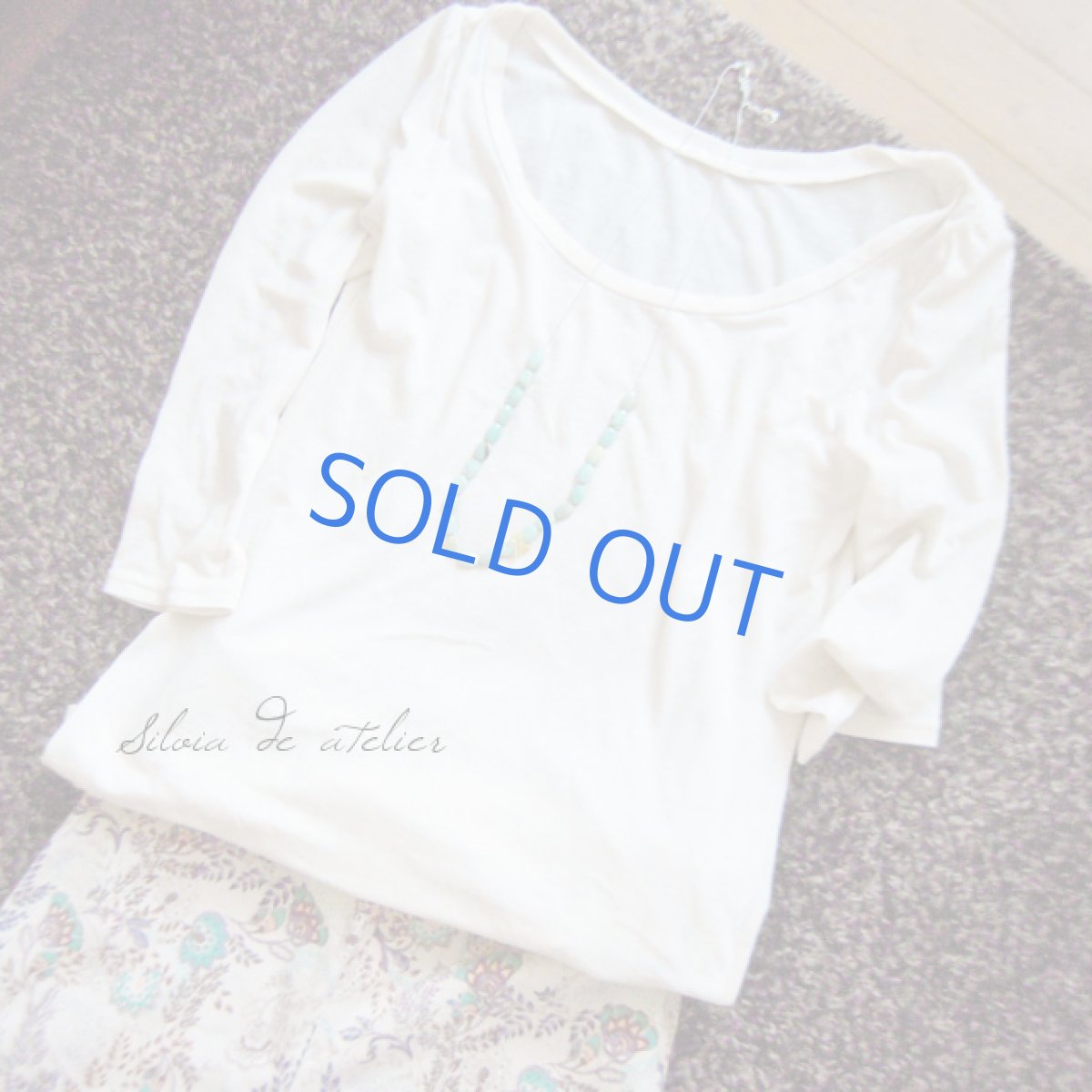 画像2: 天然カルセドニー　イエローオパール　シルバーストリングスチェーンロングネックレス (2)