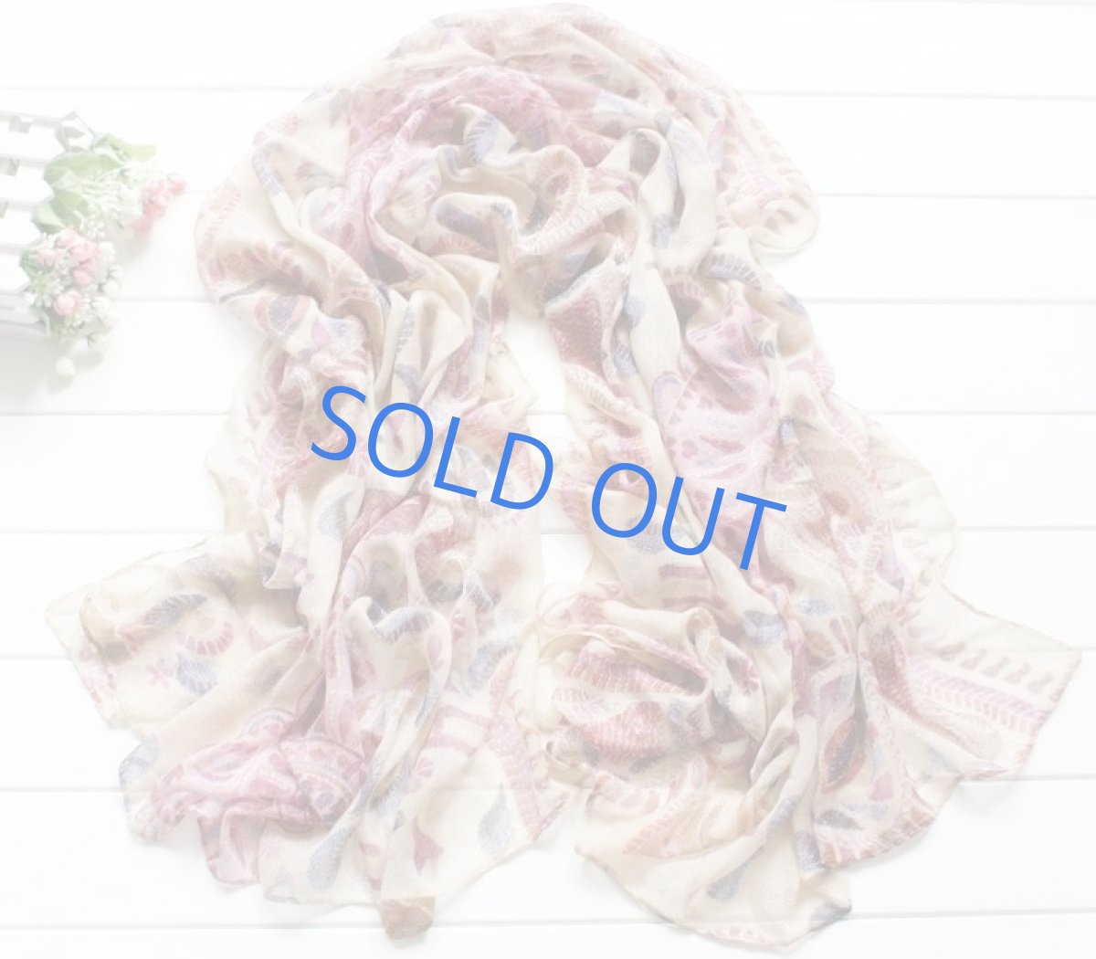 画像3: SELECT☆アニマルエスニック 大判ストール コーヒーカラー (3)