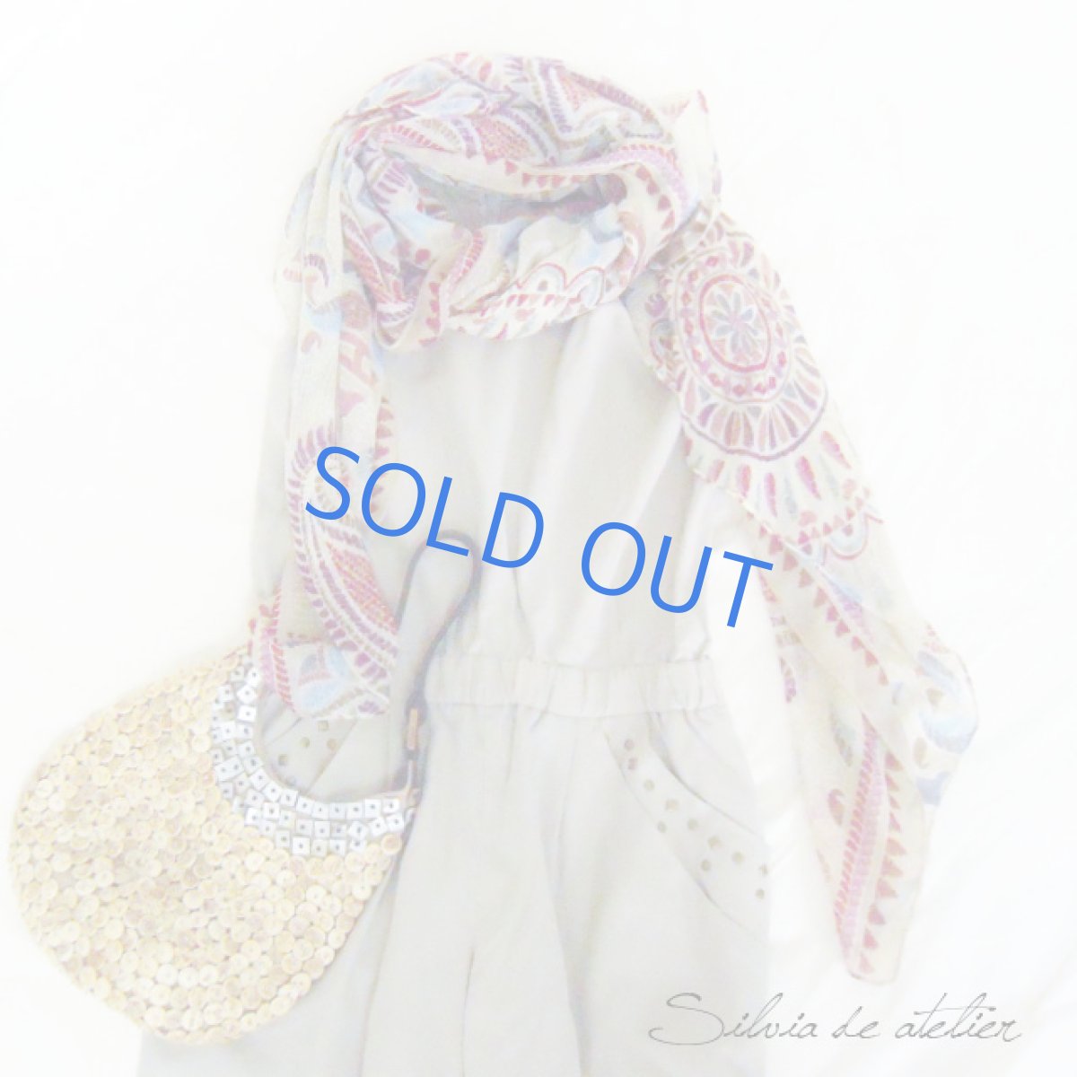 画像4: SELECT☆アニマルエスニック 大判ストール コーヒーカラー (4)