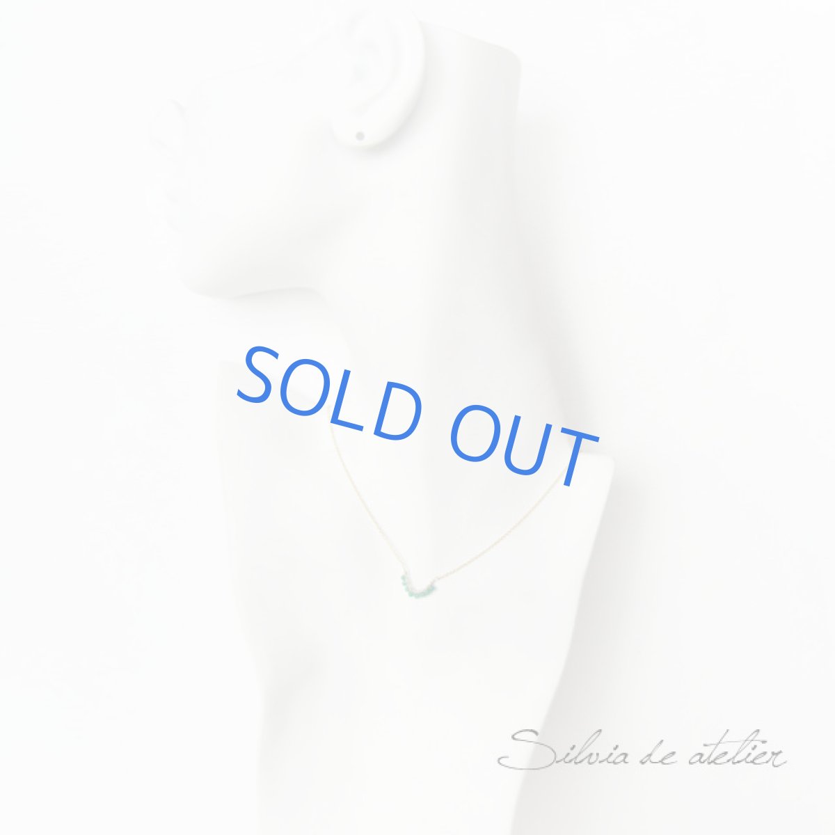 画像2: グリーンオニキス　コイルライン　14kgfネックレス (2)