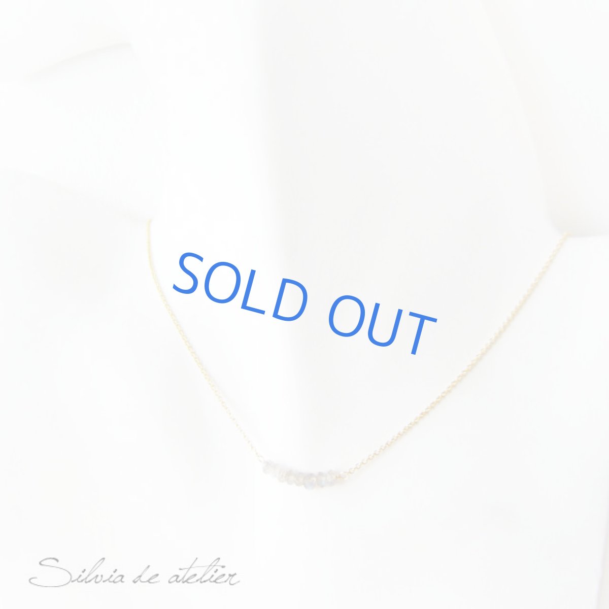 画像4: AAAラブラドライト　ライン　14kgfネックレス (4)