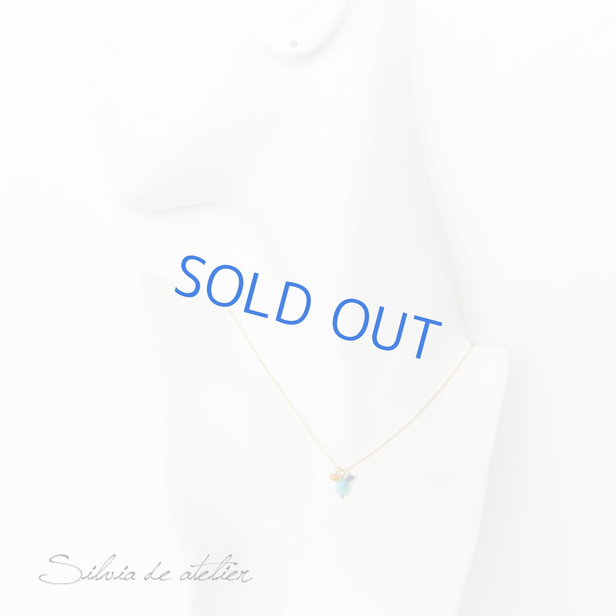 画像3: 小粒アマゾナイトタンブル　カーネリアンアメジスト　3ストーン14kgfネックレス (3)