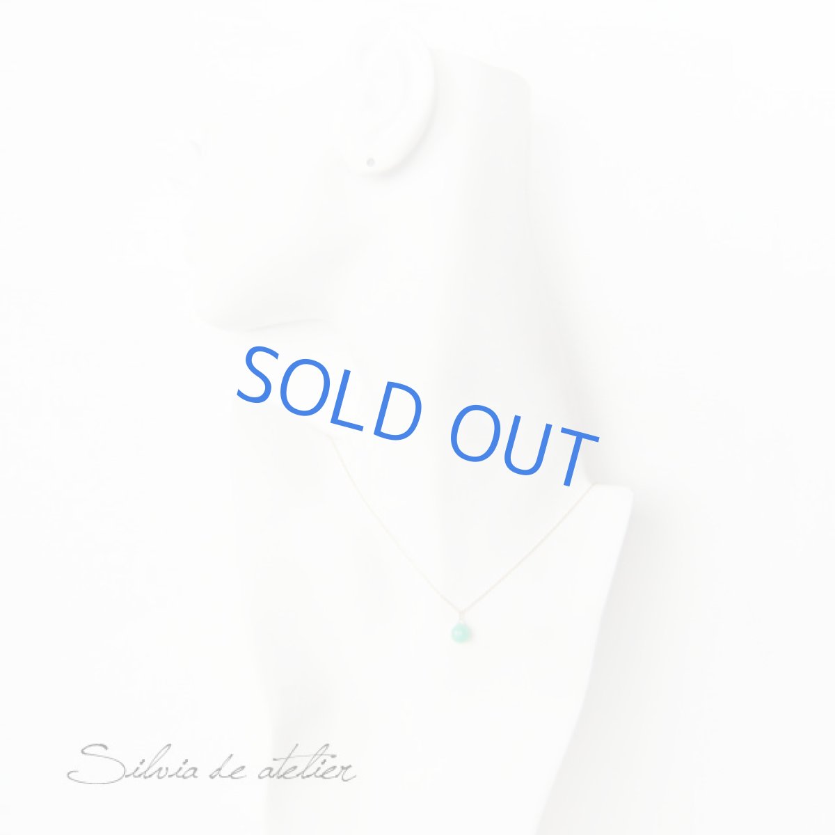 画像3: クリソプレーズ マロンドロップ 一粒 14kgfネックレス (3)