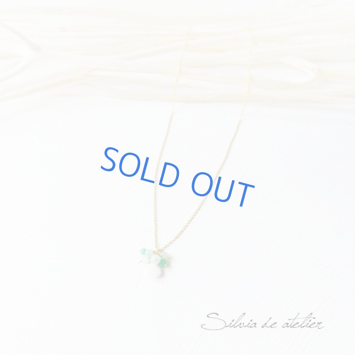 画像3: ホワイトジェイドマロン クリソプレイズボタン 14kgfネックレス (3)