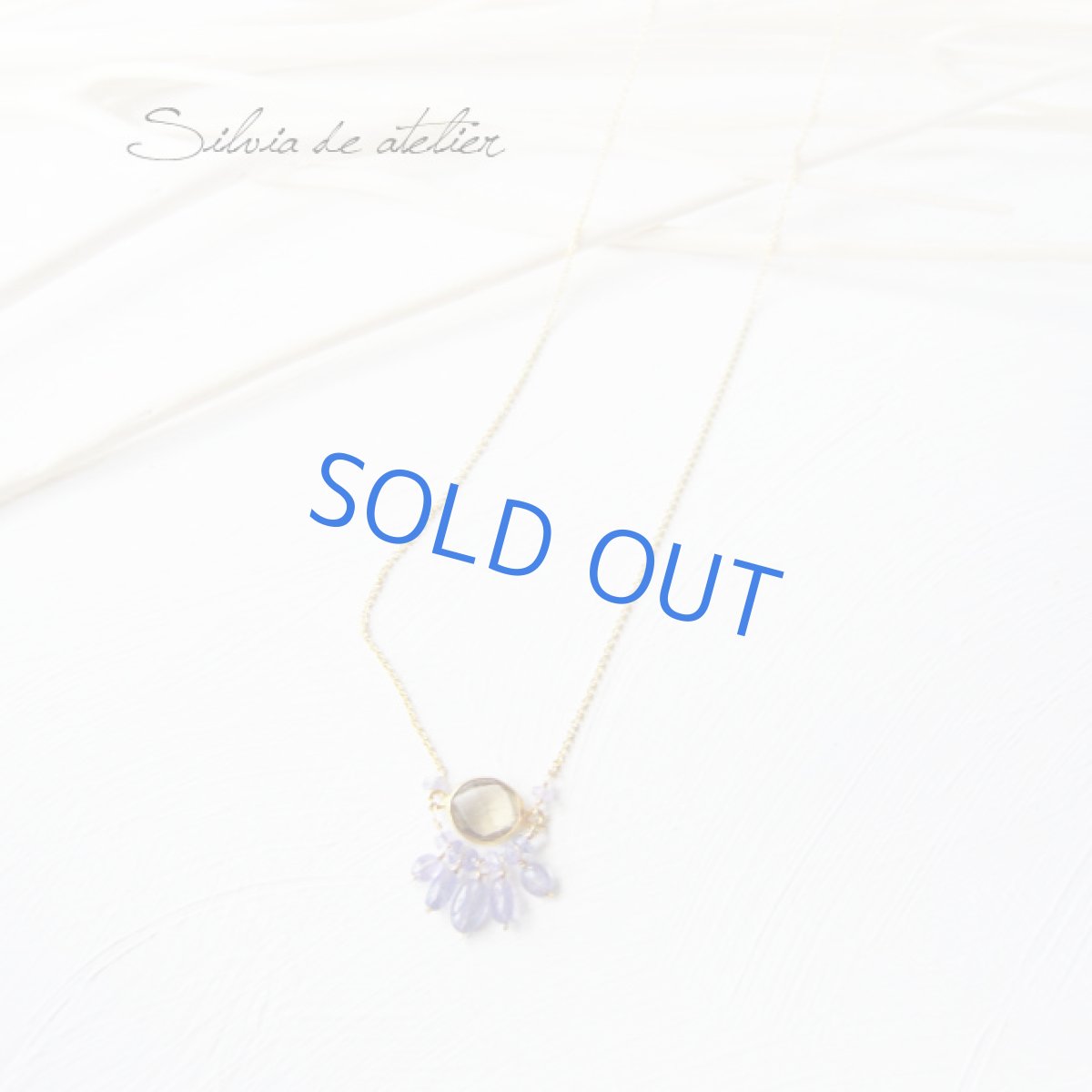 画像3: シャンデリアネックレス ビアクォーツタンザナイト 14kgfネックレス (3)