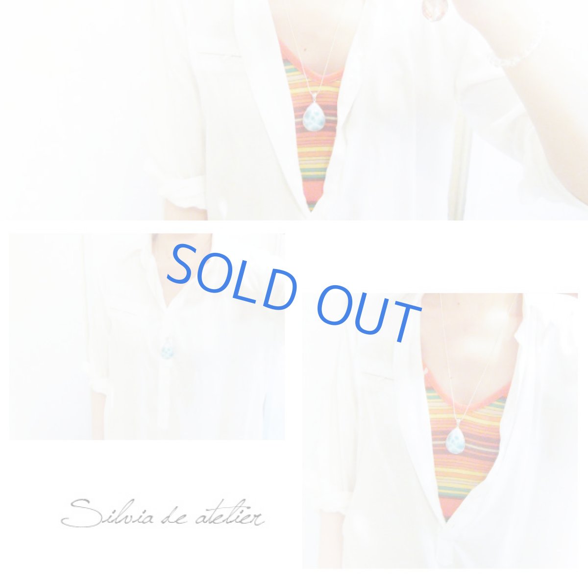 画像4: 【期間限定価格・宅配送料無料！】AAA+大粒高品質　カリビアンラリマール　silver925フレーム　チェーン＆鹿革コード付 (4)