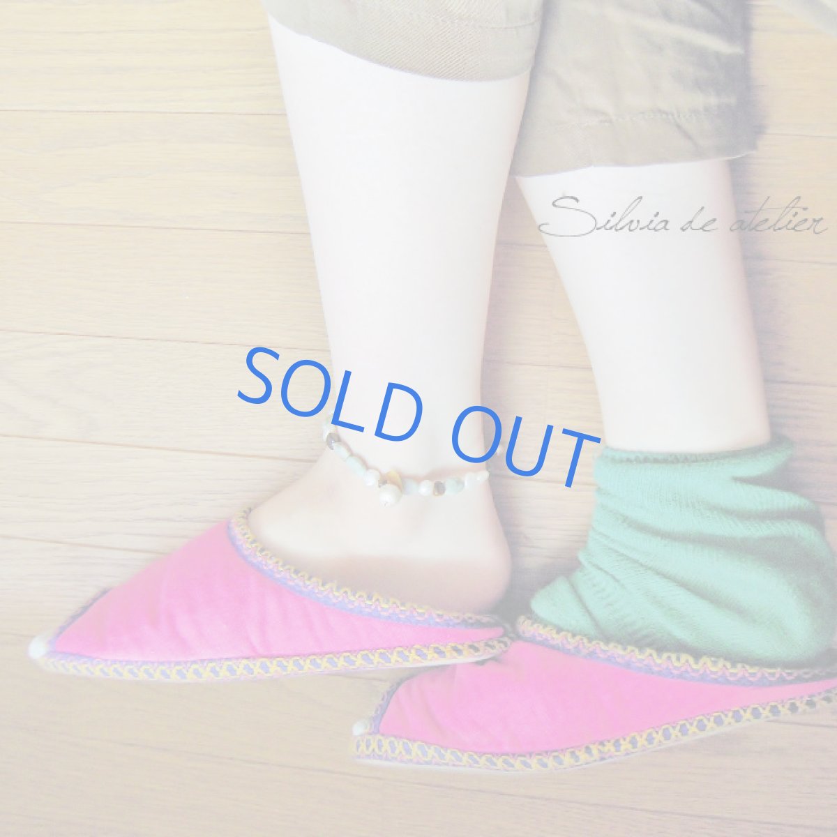 画像5: 淡水パール＆天然カルセドニー　ブレスレット・アンクレット (5)