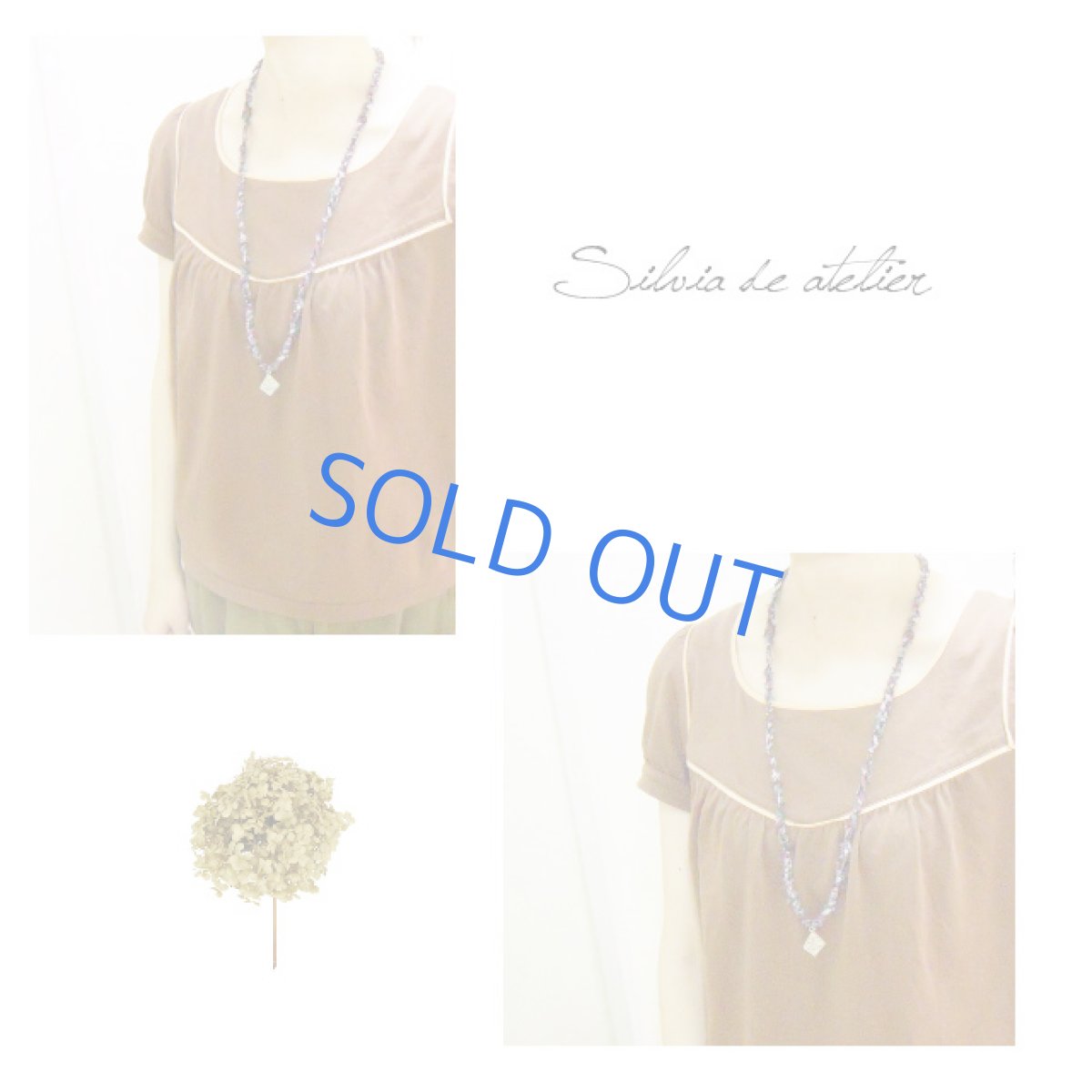 画像4: コットンコード編みこみ　カレンシルバーチャーム（ダイヤ） (4)