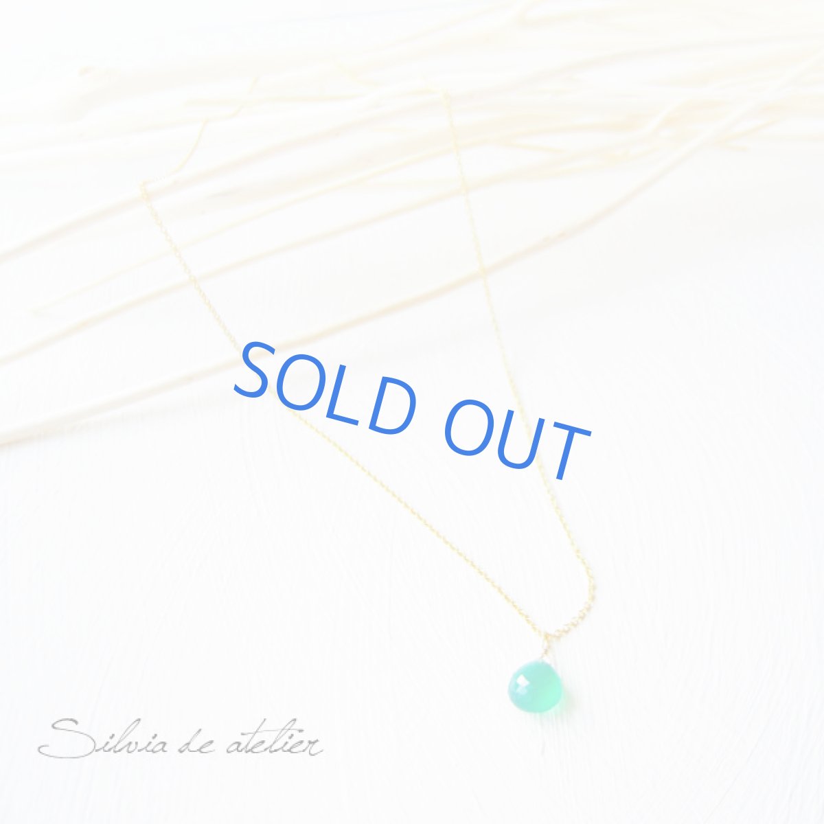 画像3: グリーンオニキスマロンドロップ　一粒　14kgfネックレス (3)