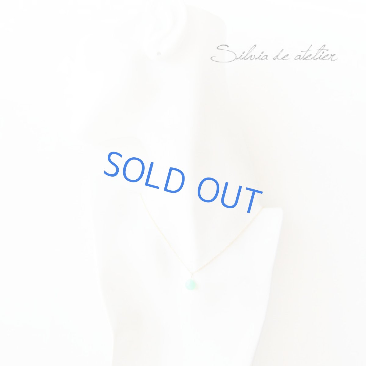 画像3: クリソプレイズマロンドロップ　一粒　14kgfネックレス (3)