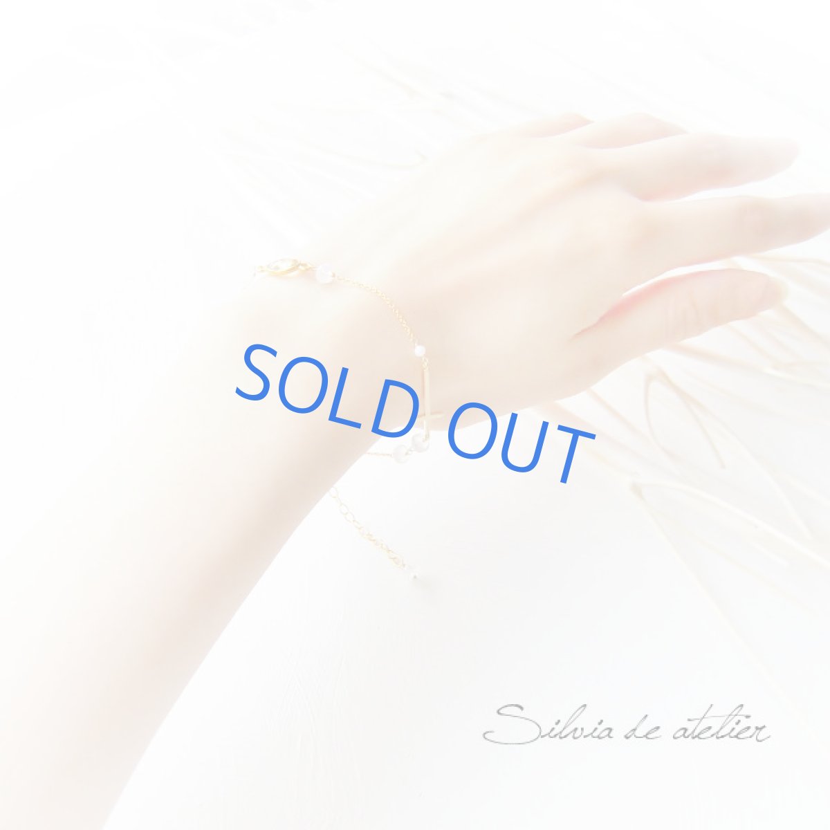 画像3: 真鍮クロス　シトリン　ヌード系カラー　14kgfブレスレット・アンクレット (3)