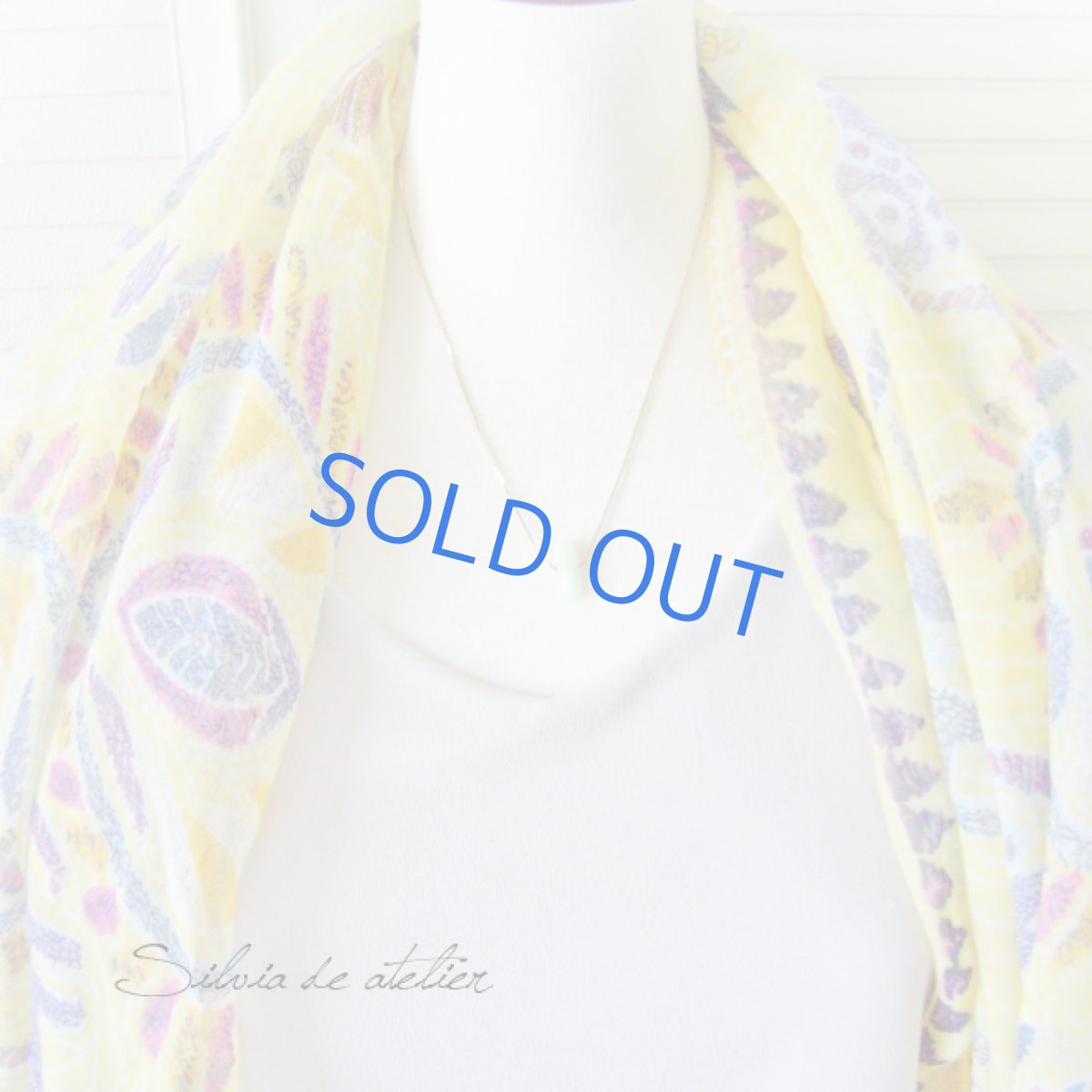 画像4: グリーンフェルスパータンブル　ゴールドストリングスチェーン　ネックレス (4)