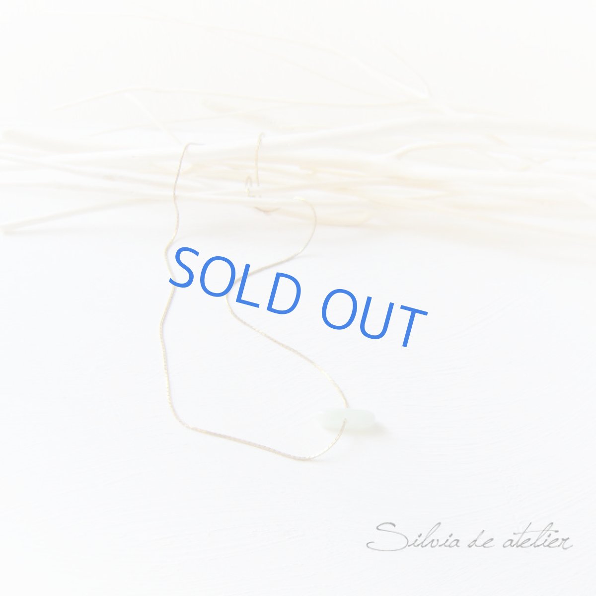 画像2: グリーンフェルスパータンブル　ゴールドストリングスチェーン　ネックレス (2)